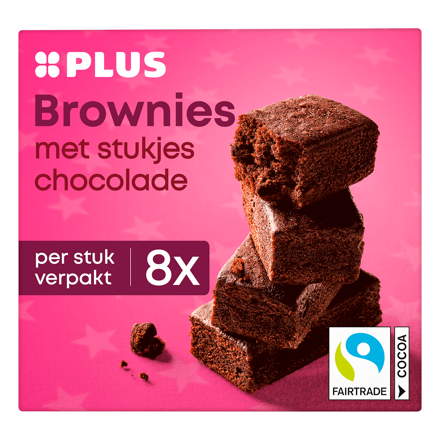 PLUS Brownies Fairtrade Per Doos 240 g
