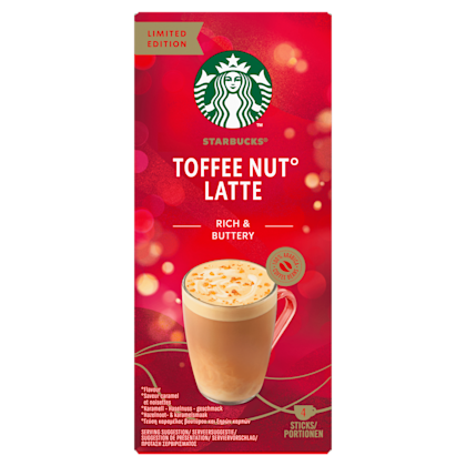 Toffee nut latte oploskoffie sticks