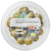 Biologisch PLUS Olijven knoflook biologisch