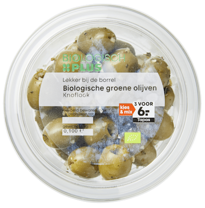 Olijven knoflook biologisch