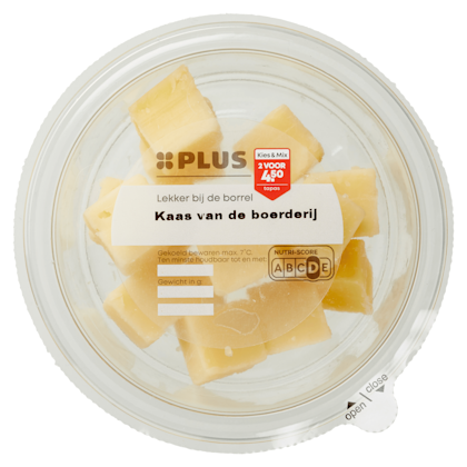 Blokjes kaas van de Boerderij - PLUS