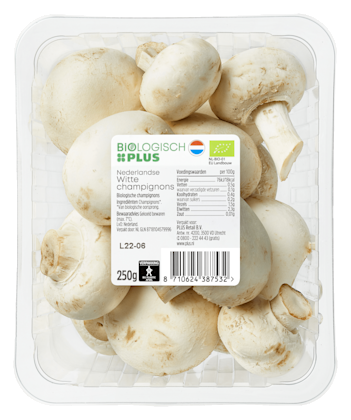Paddenstoelen Champignons wit bio