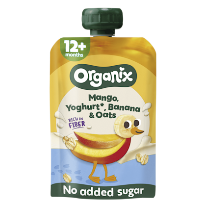 Organix Knijpfruit Mango Yoghurt Banaan 12+m