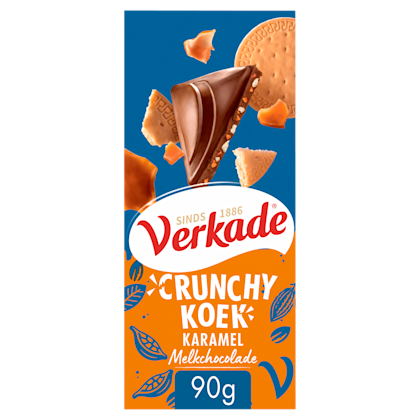 Verkade Chocoladereep melk crunchy karamel