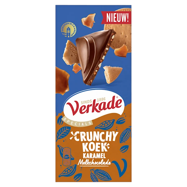 Verkade Chocoladereep melk crunchy karamel