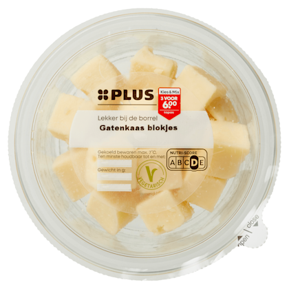 PLUS Klaverland Blokjes gatenkaas