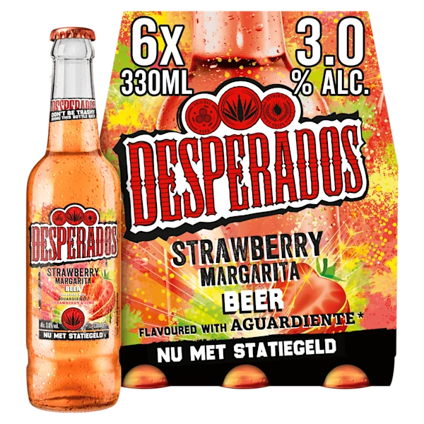 Desperados Strawberry Margherita bier fles