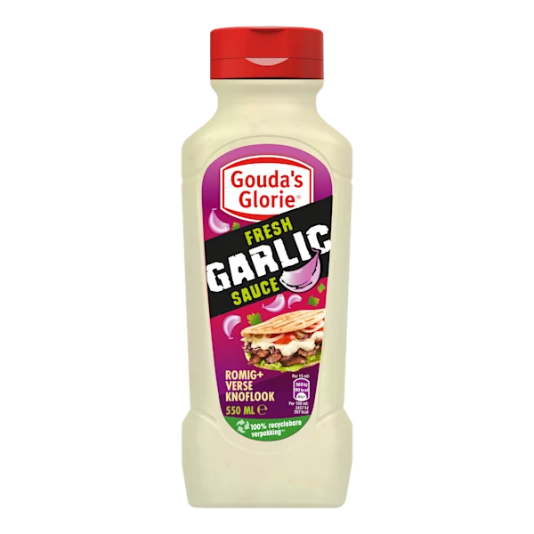 Gouda's Glorie Snacksaus Fresh Garlic