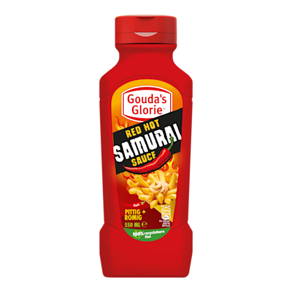 Gouda's Glorie Snacksaus Red hot samurai