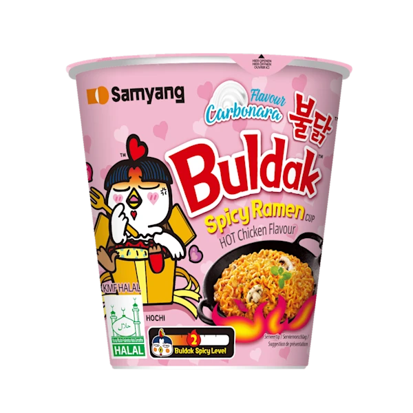 Samyang Buldak Hete kip carbonara noedels