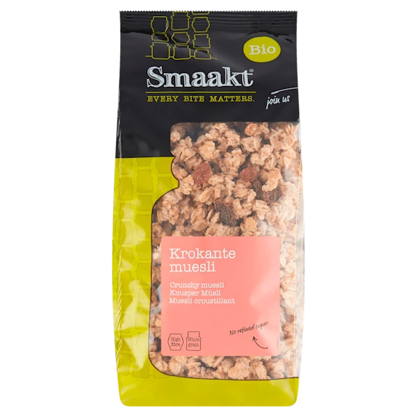 Smaakt Krokante muesli bio