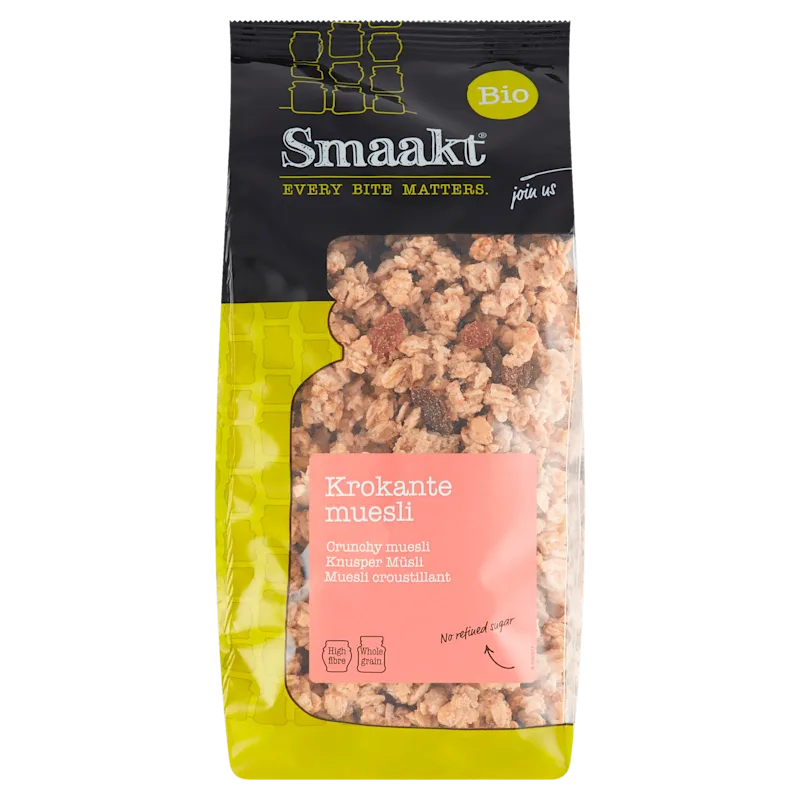 Smaakt Krokante muesli bio