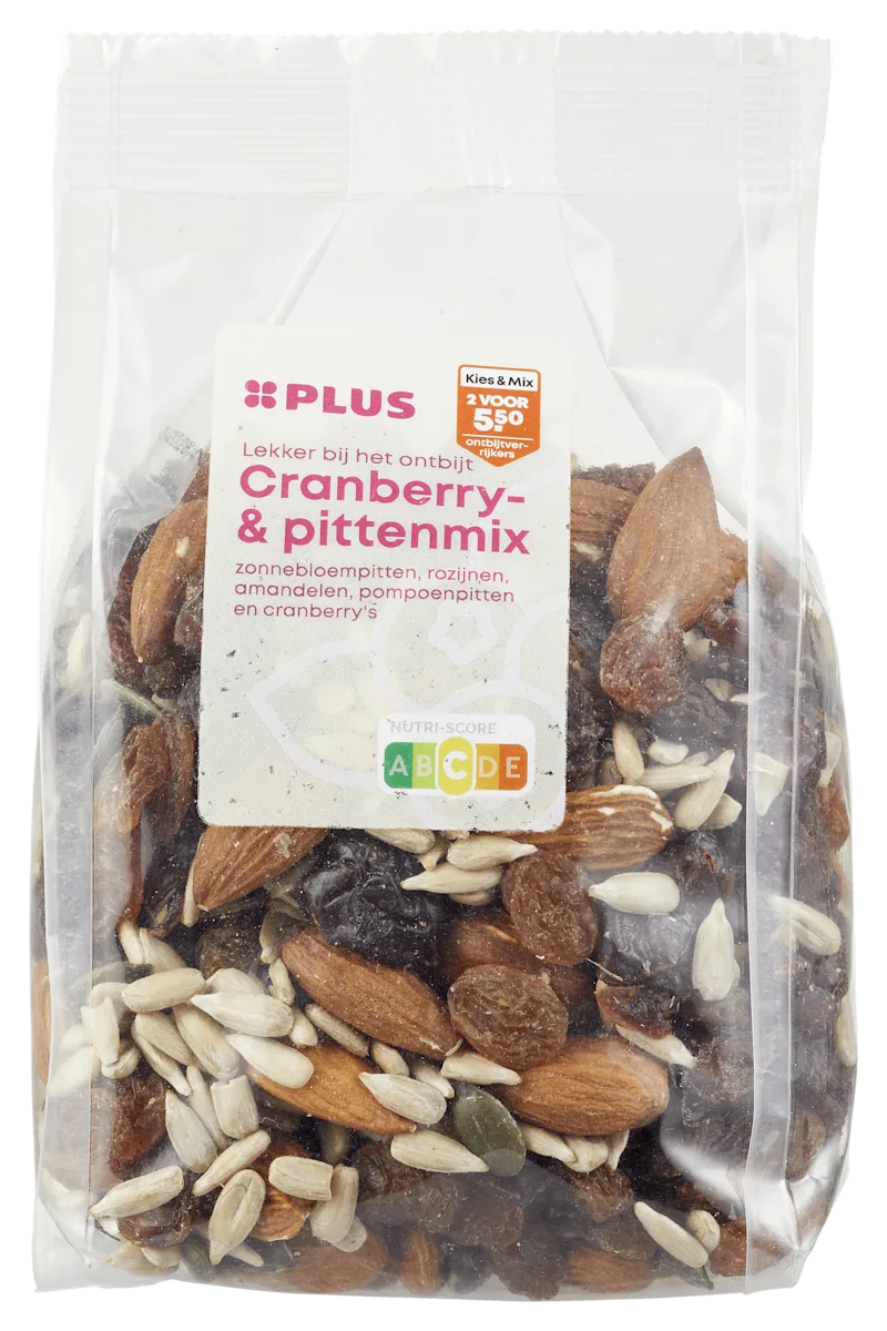 PLUS Ontbijtmix cranberry & pitten