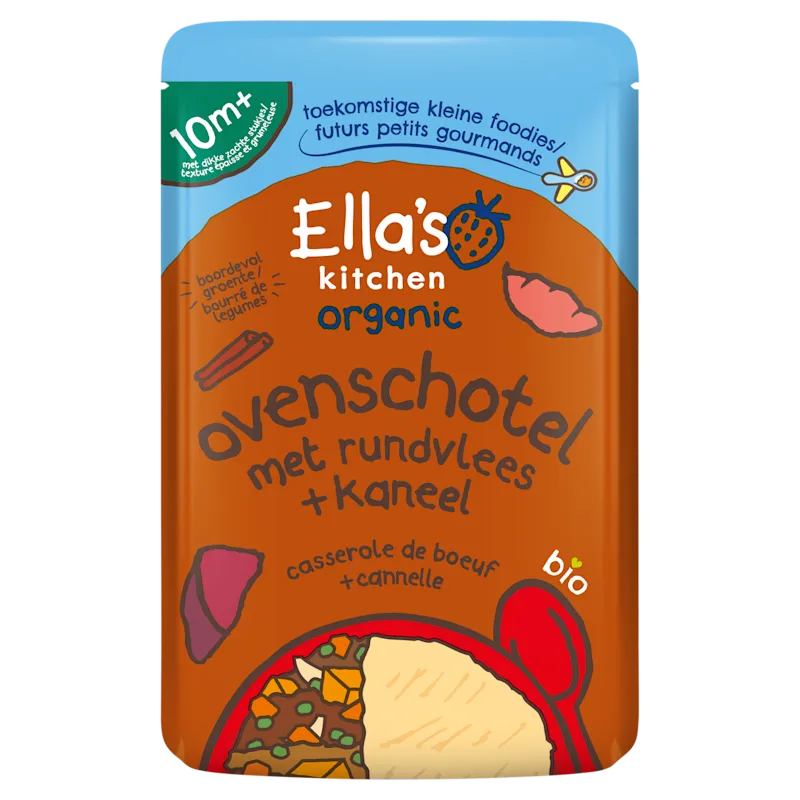 Ella's Kitchen Ovenschotel rundvlees + kaneel 10m+