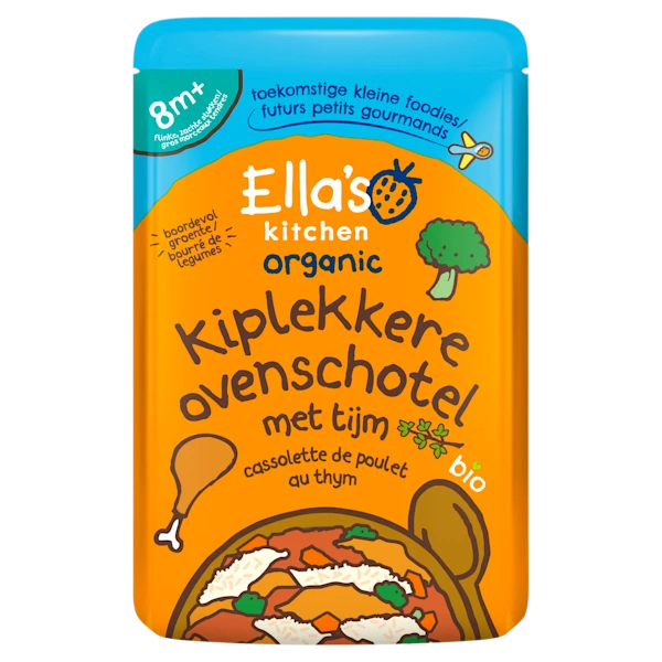 Ella's Kitchen Kiplekkere ovenschotel met tijm 8m+