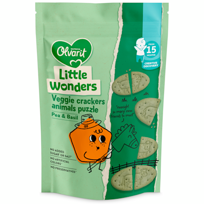 little wonders crackers pea basil +15m