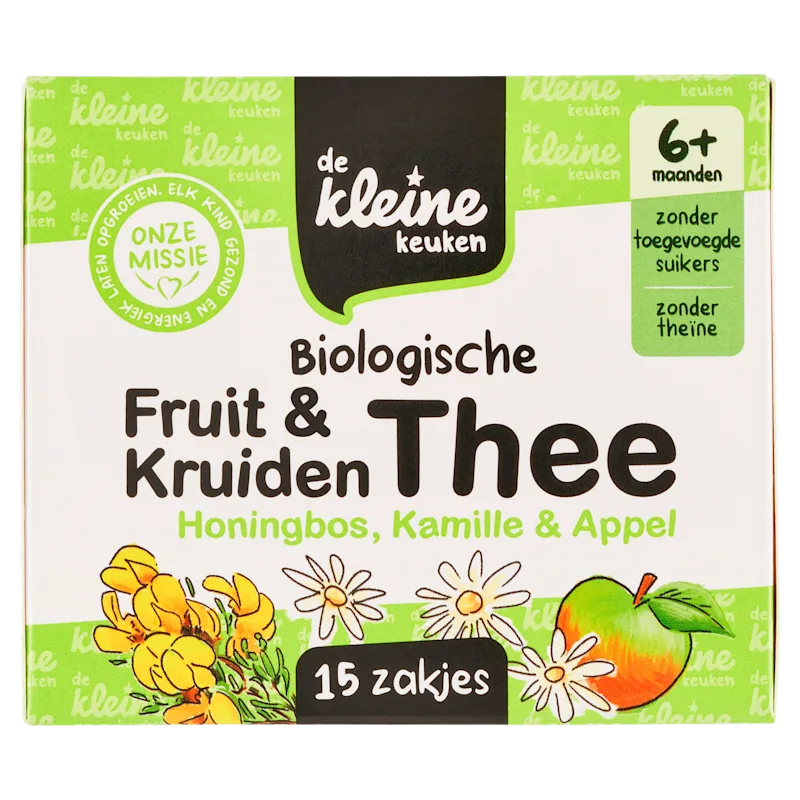 De Kleine Keuken thee honingbos kamille appel 6m+