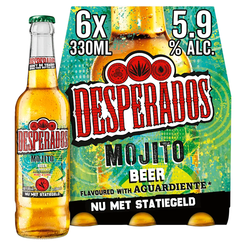 Desperados Mojito Bier Fles 6 x 330ml