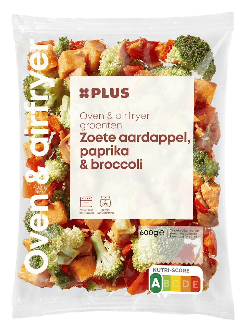 PLUS Oven Airfryer groenten zoet aard papr