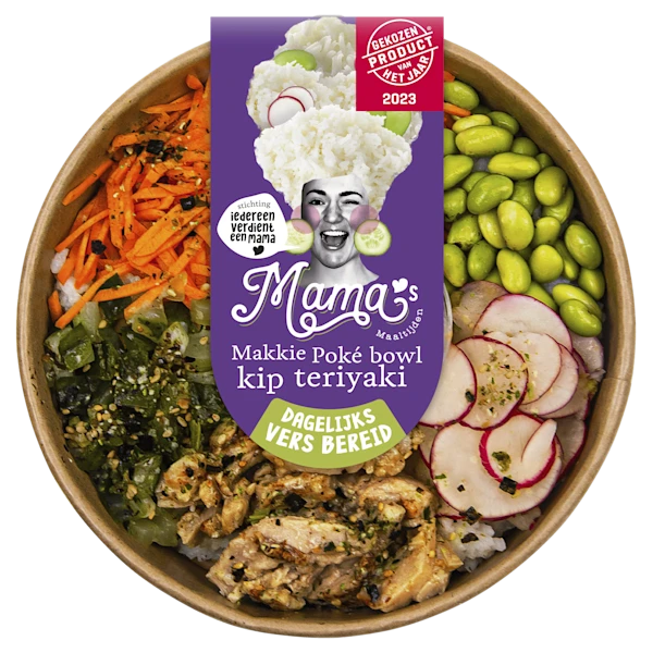 Mama's Maaltijden Midi Poké bowl kip teriyaki