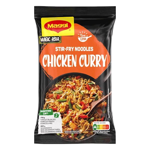 Maggi Roerbaknoedels Kip Kerrie