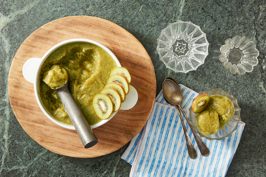 Kiwi sorbetijs