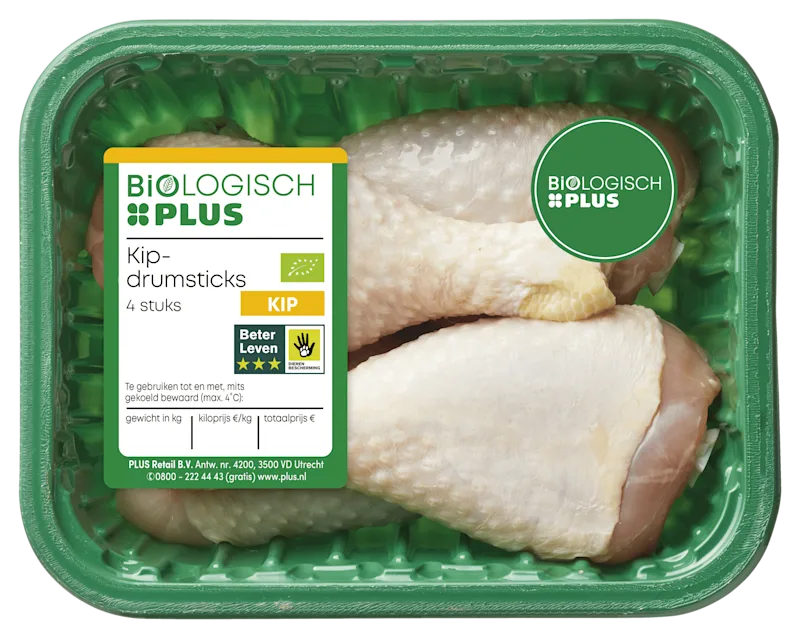 Biologisch PLUS Kipdrumsticks