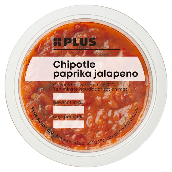 PLUS Burger topping Chipotle paprika/jalap