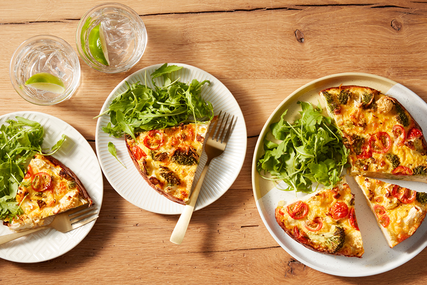 Bloemkool broccoli frittata