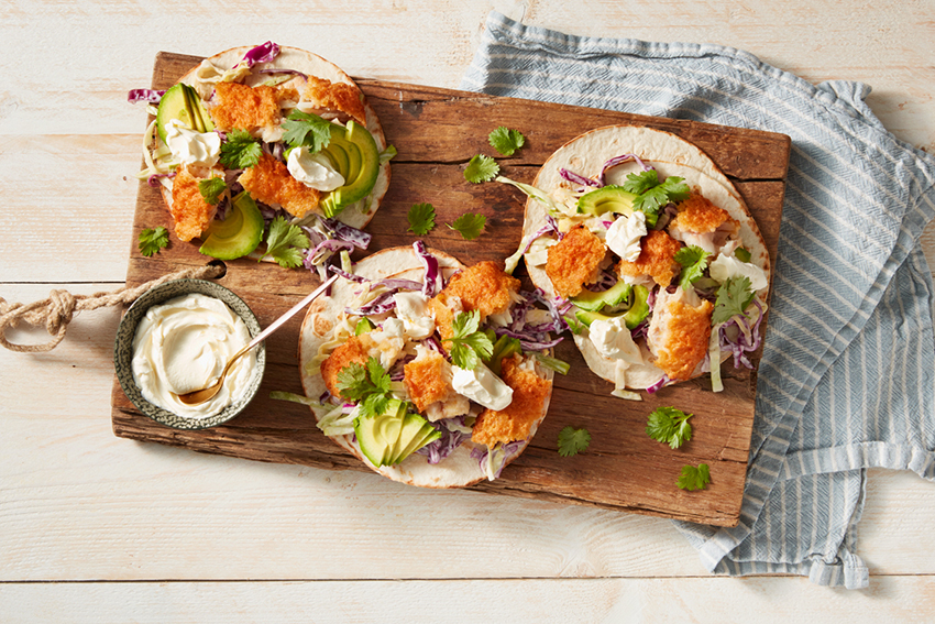 Taco’s met lekkerbekje