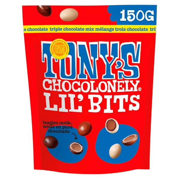 Tony's Chocolonely Lil'bits triple chocolate mix