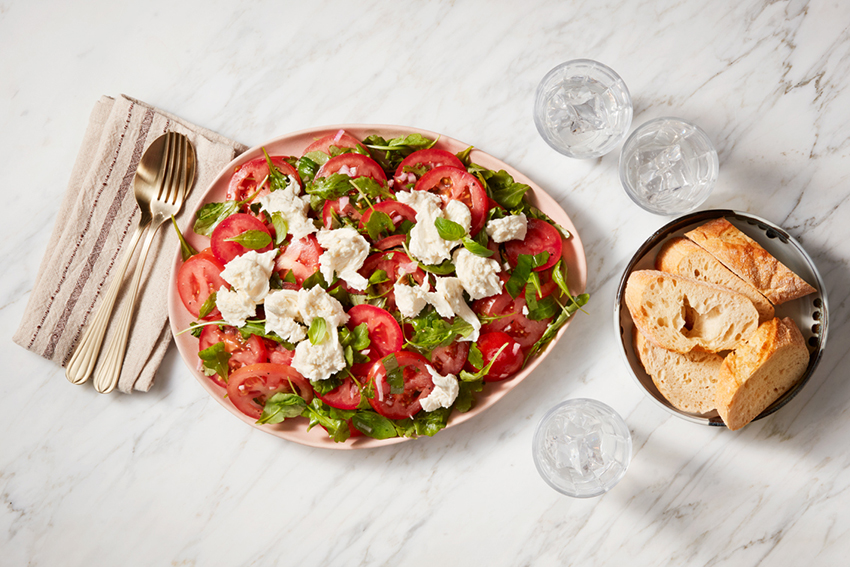 Tomatensalade met mozzarella 