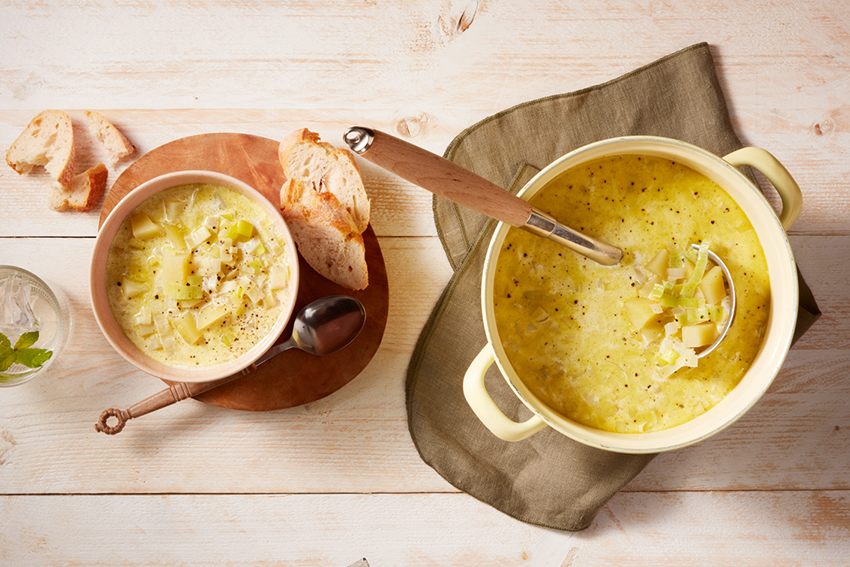 Prei aardappelsoep