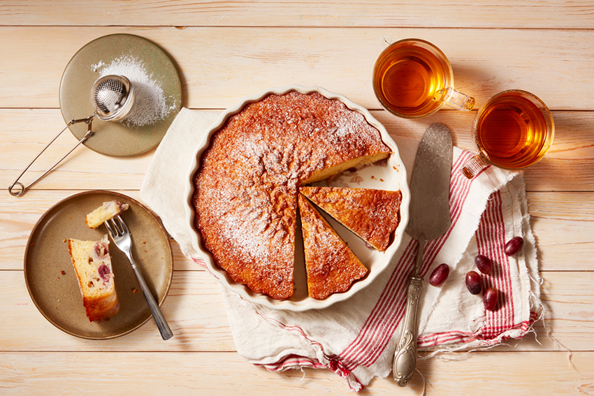 Clafoutis met druiven