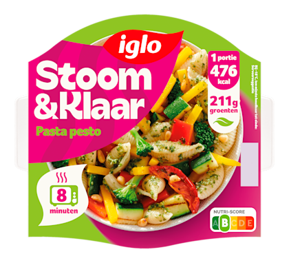 Stoom & Klaar pasta pesto