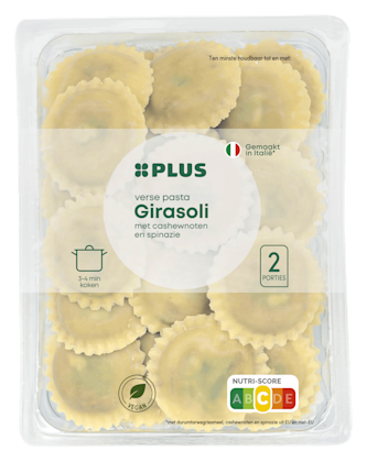 Verse vegan pasta gevuld cashewnoot