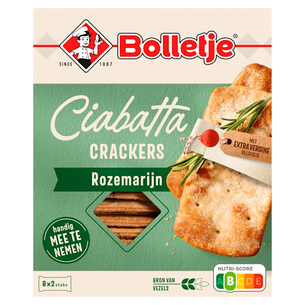 Bolletje Ciabatta Tussendoorcracker Rozemarijn