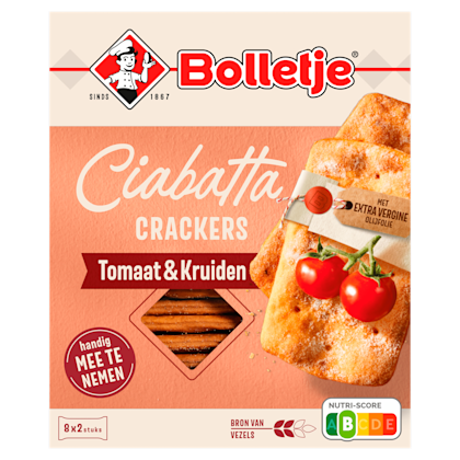Ciabatta Tussendoorcracker Tomaatkruid