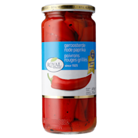 Royal Geroosterde plakken rode paprika