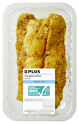 Pangasiusfilet kerrie marinade - PLUS