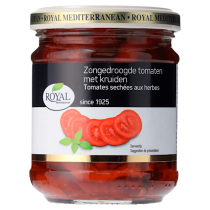 Zongedroogde tomaten met kruiden