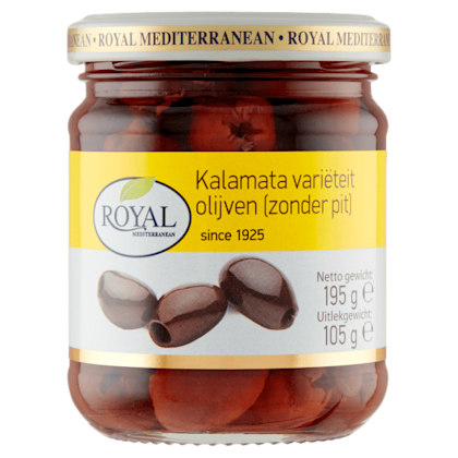 Kalamata variëteit olijven zonder pit