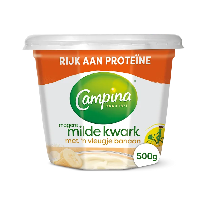 Campina Magere kwark banaan