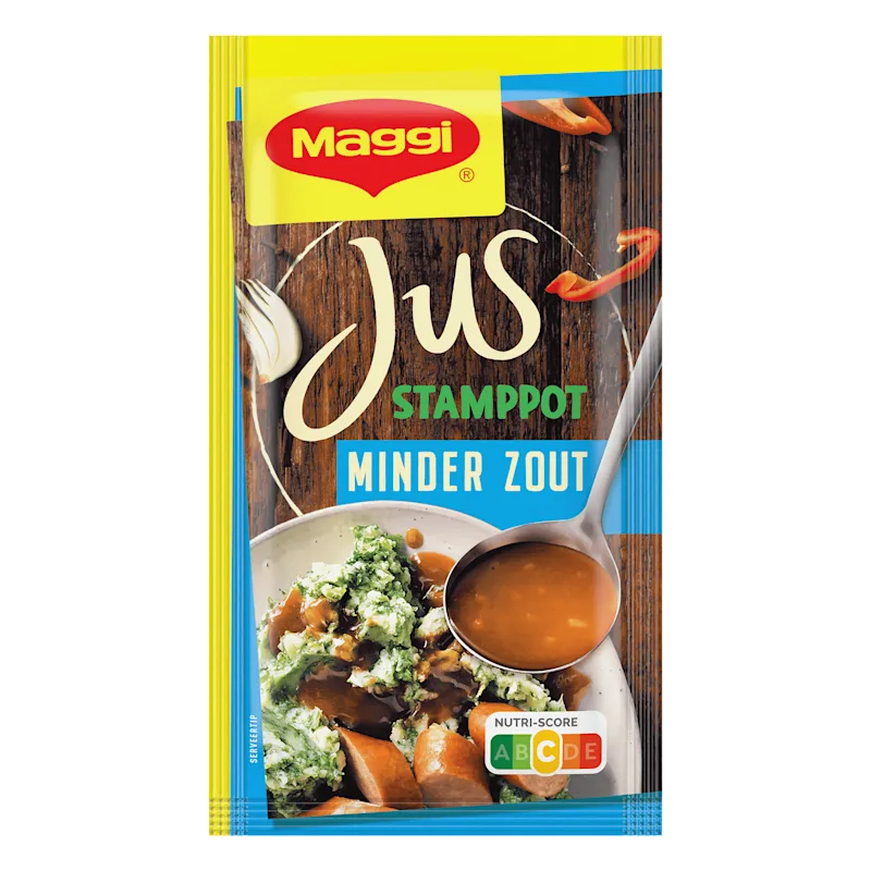 Maggi Jus minder zout voor stamppot