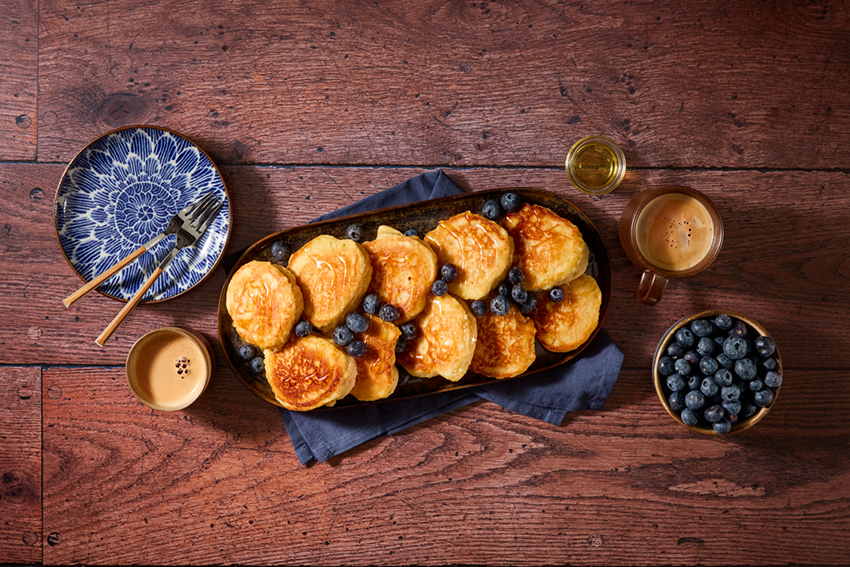 Vegan pannenkoeken met plantaardige vanille kwark