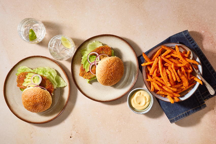 Spinazie kaasrondo burger