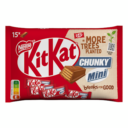 Chunky mini melk chocolade uitdeelzak