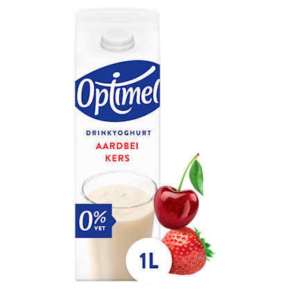 Drink aardbei-kers 0% vet
