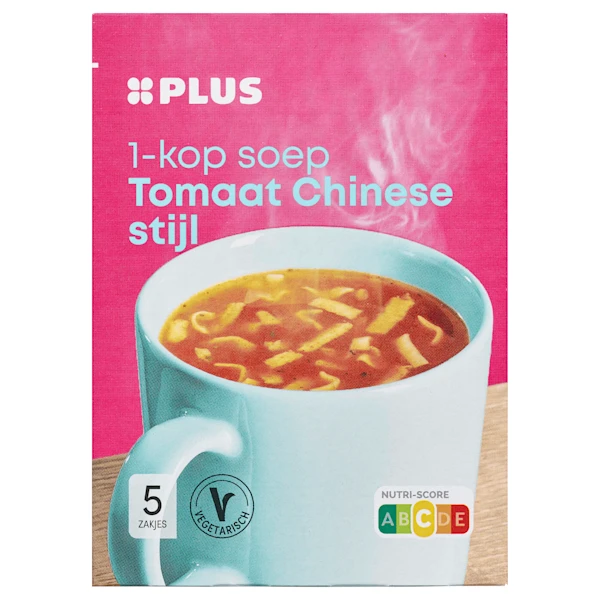 PLUS 1 kops soep Chinese tomaat