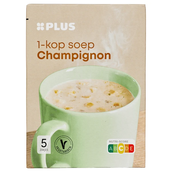 PLUS 1 kops soep champignon
